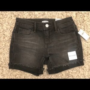 Old navy Frayed-Hem Jean Midi Shorts for Girls